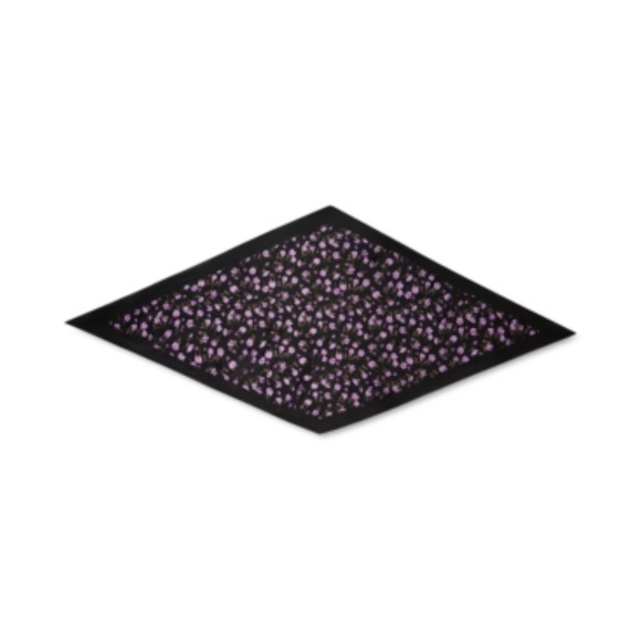 Steve Madden NWT Floral Print Matte Satin Kite Scarf Black Floral One Size New - Picture 7 of 7